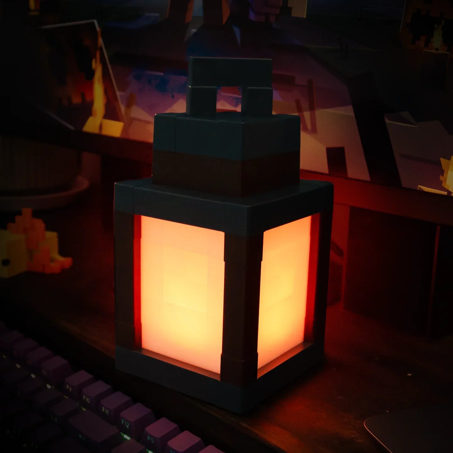 lámpara minecraft