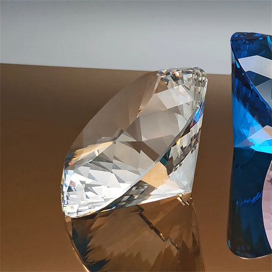 cristales en forma de diamante