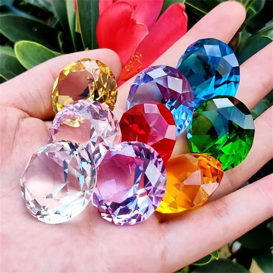 cristales en forma de diamante
