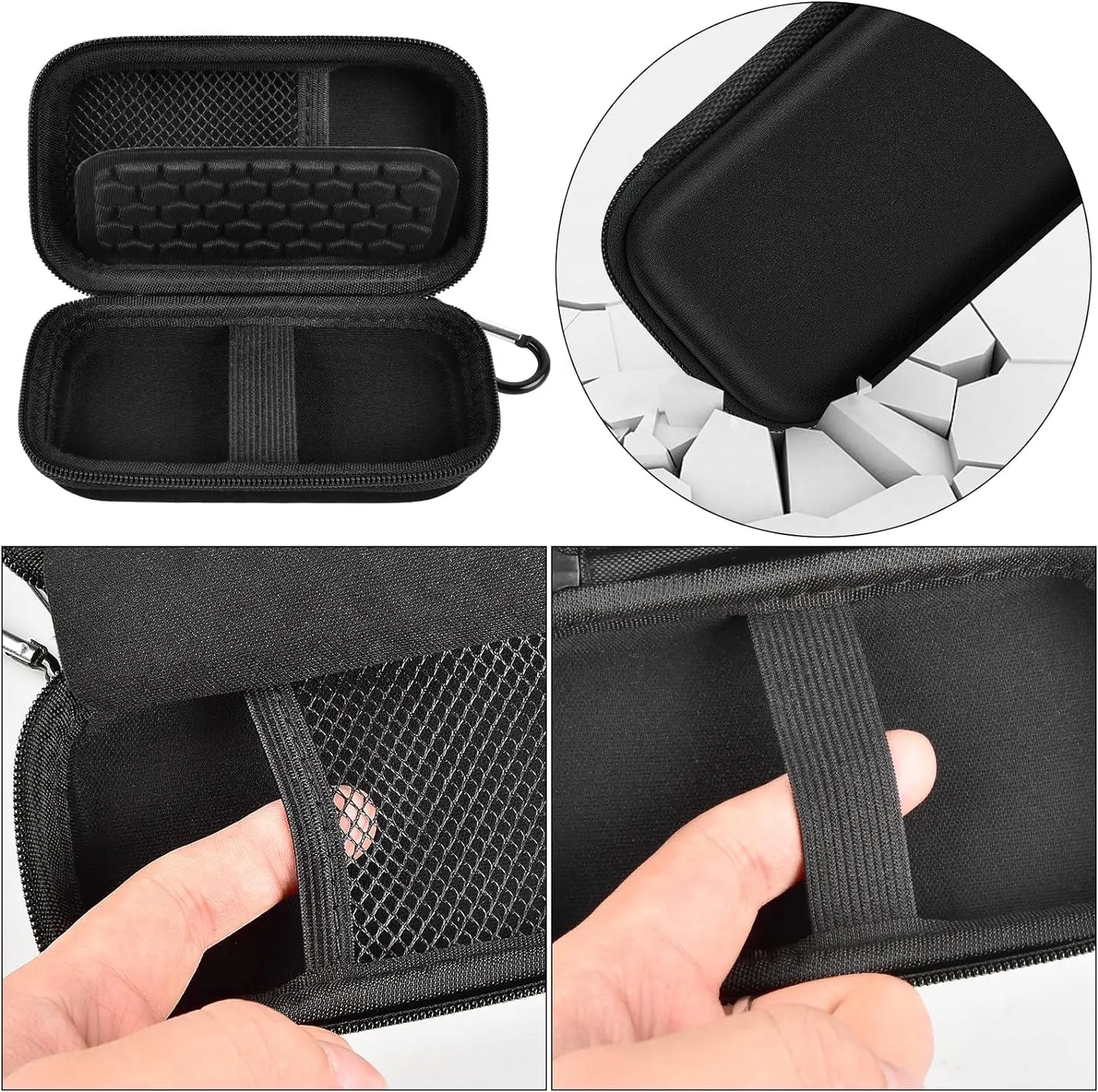 Estuche rígido compatible con SSD externo portátil