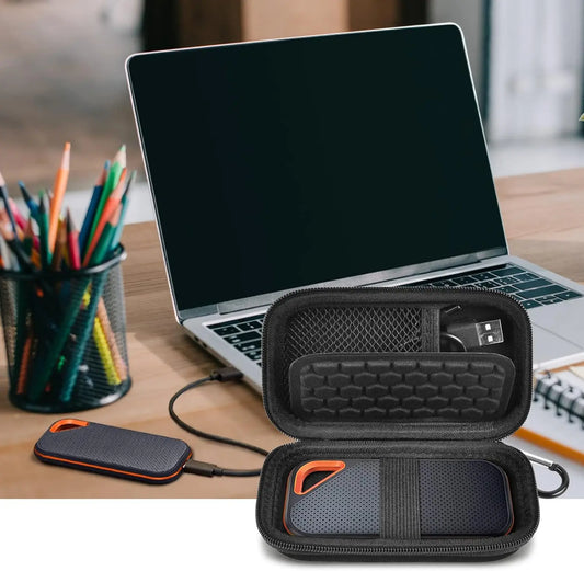 Estuche rígido compatible con SSD externo portátil