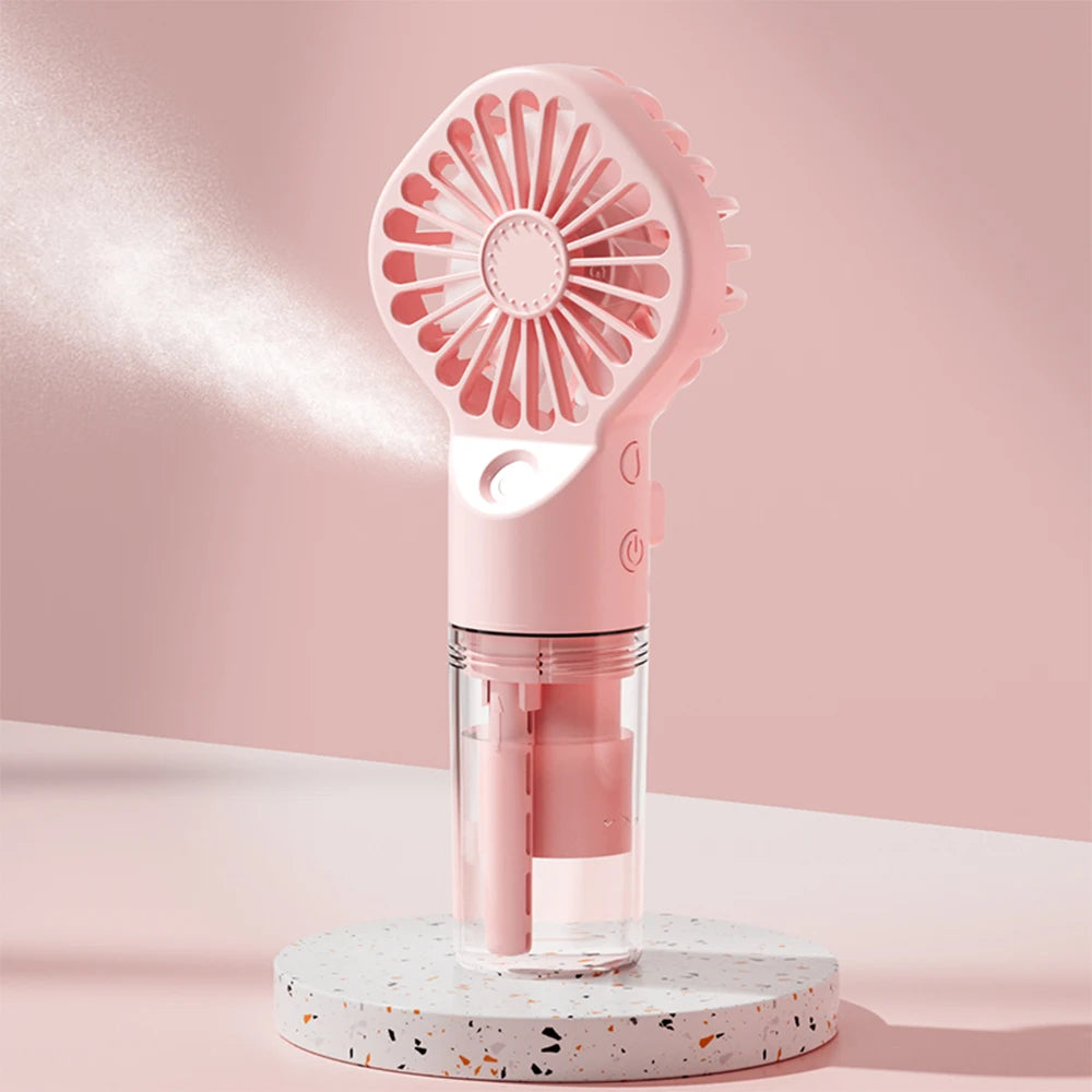 Mini ventilador humidificador portátil