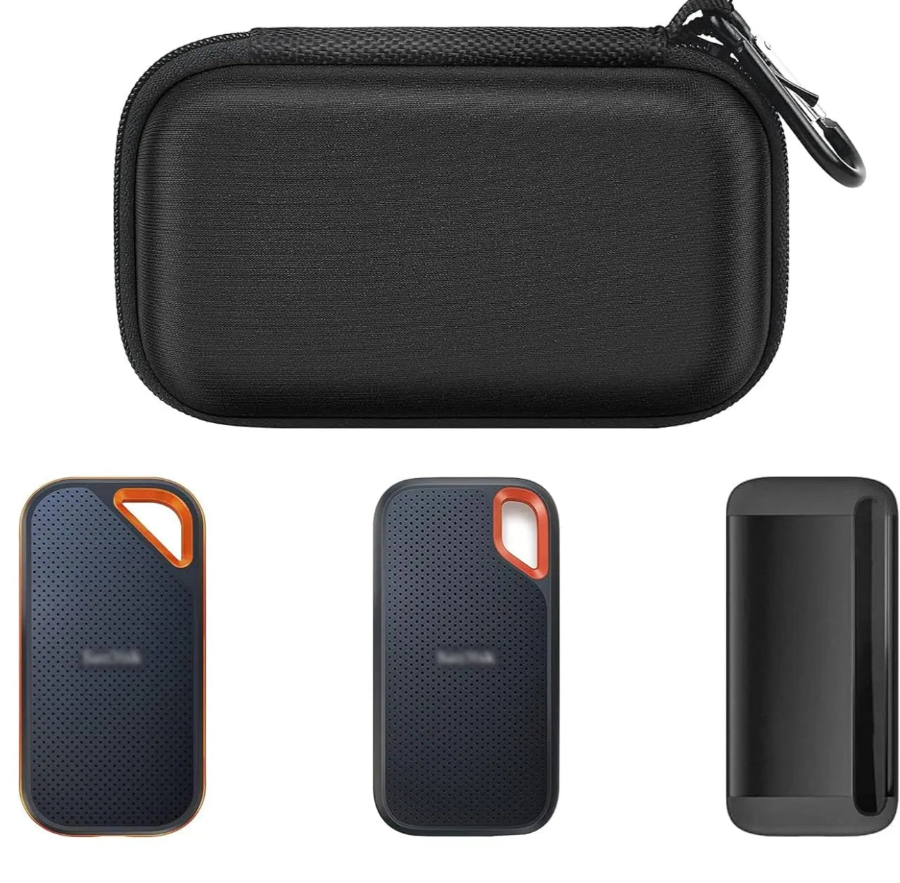 Estuche rígido compatible con SSD externo portátil