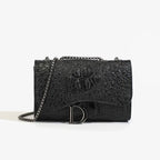 Sequin Chain Flap Bag