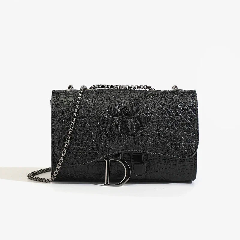 Sequin Chain Flap Bag