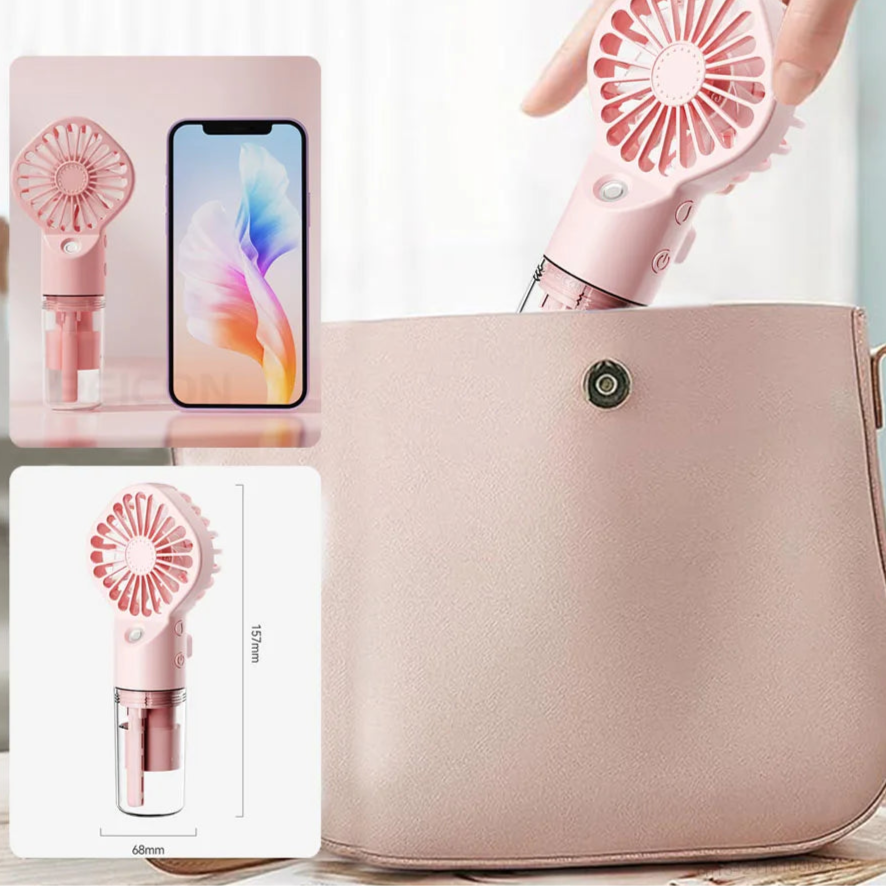 Mini ventilador humidificador portátil