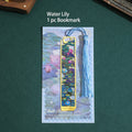 Floral Metal Bookmark with Tassel