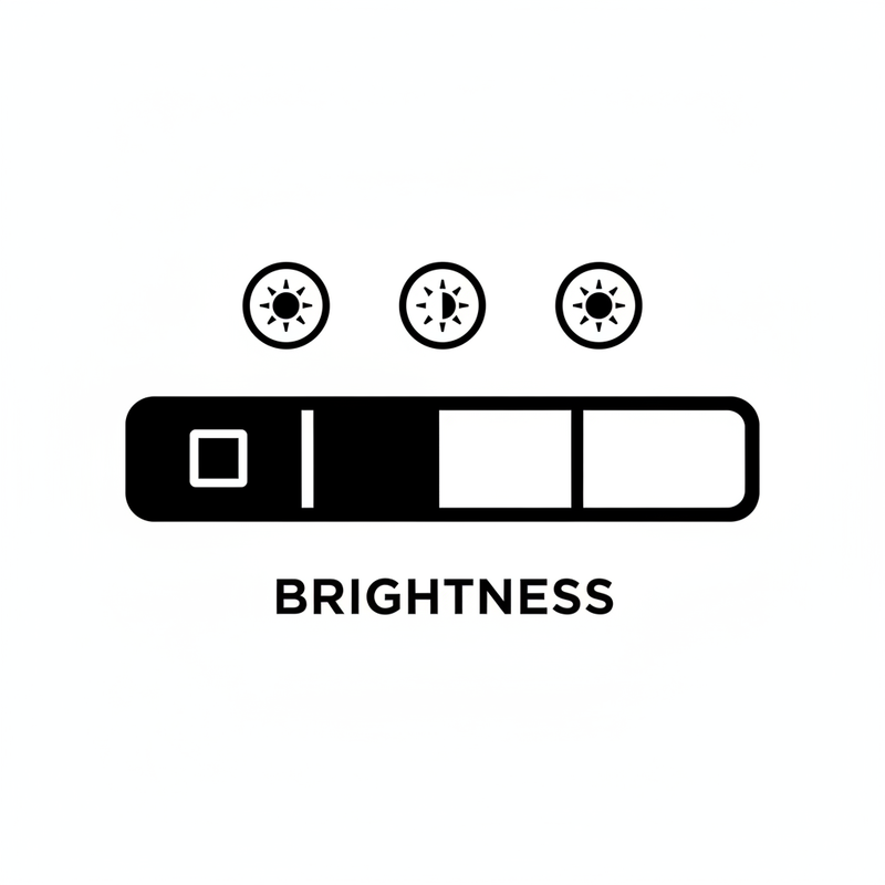 Brightness control icon