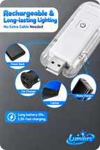 Carregamento USB com títulos arredondados e azuis